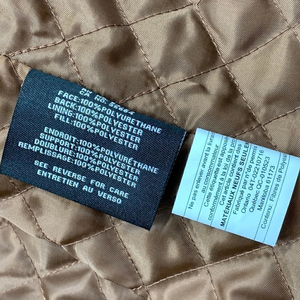 Cole Haan Signature Brown Faux Leather Jacket - Picture 5 of 6